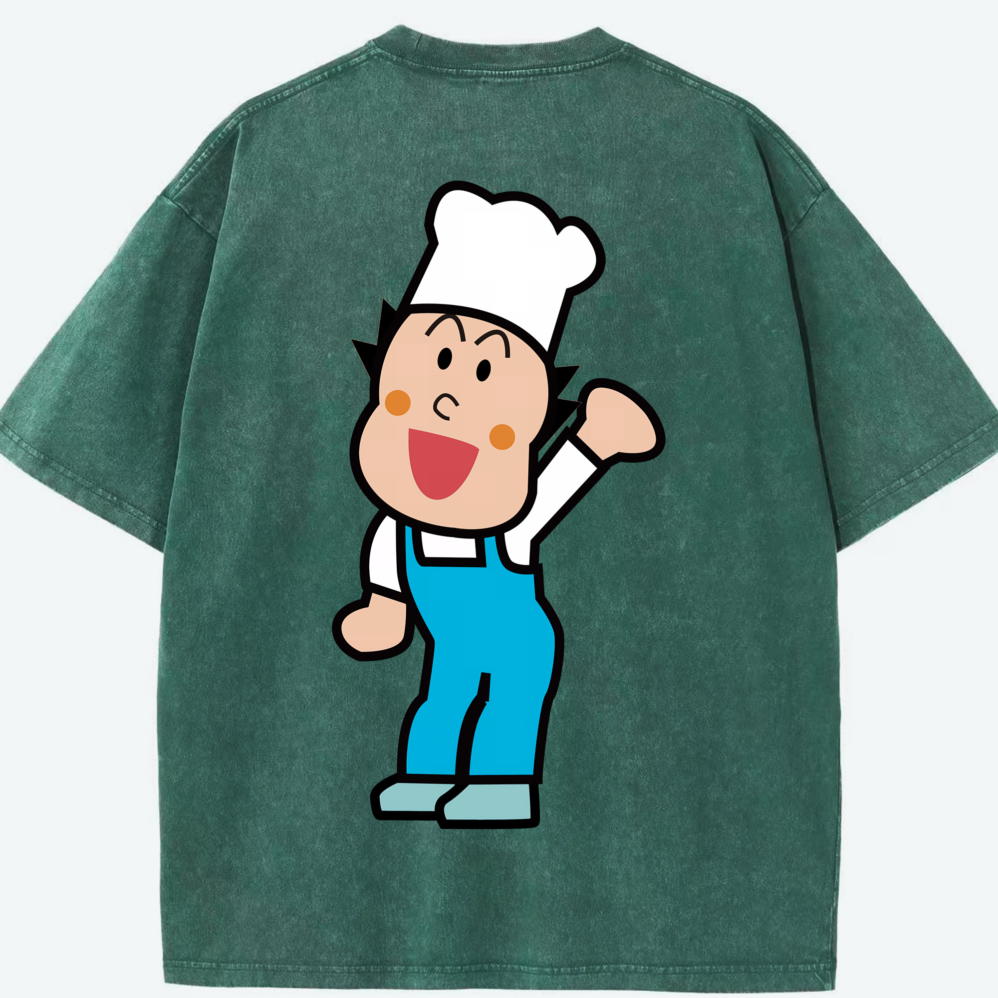 （画像用） アンパンマン Anpanman 綿100% ヴィンテージ風 半袖Tシャツ（背面プリント）